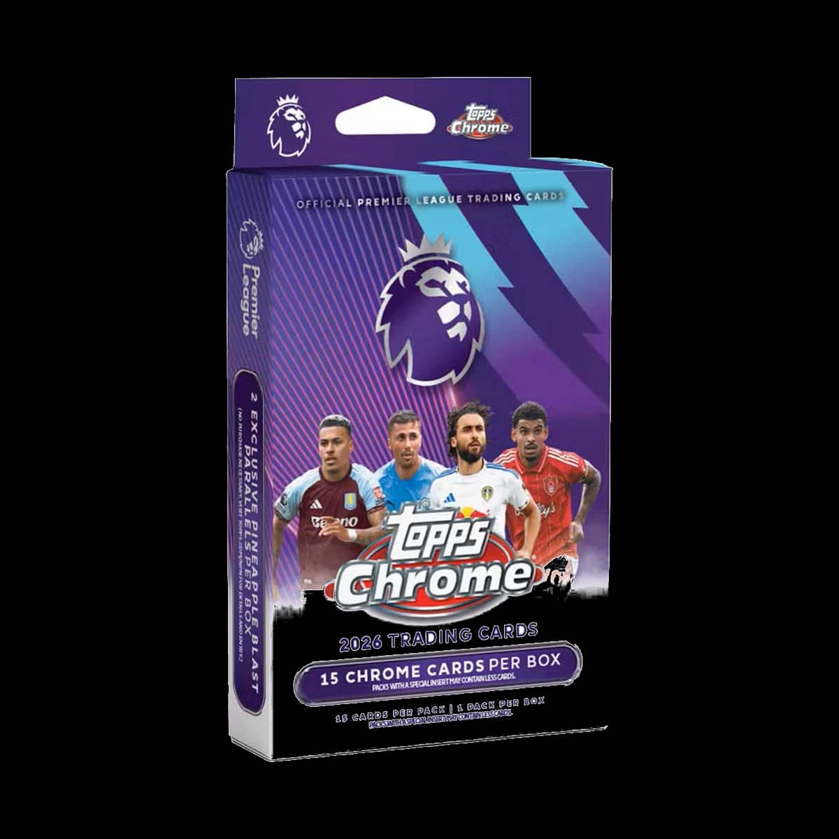 Hanger 2026 Topps Chrome Premier League Soccer Trading Cards 15 Cards Booster Pack