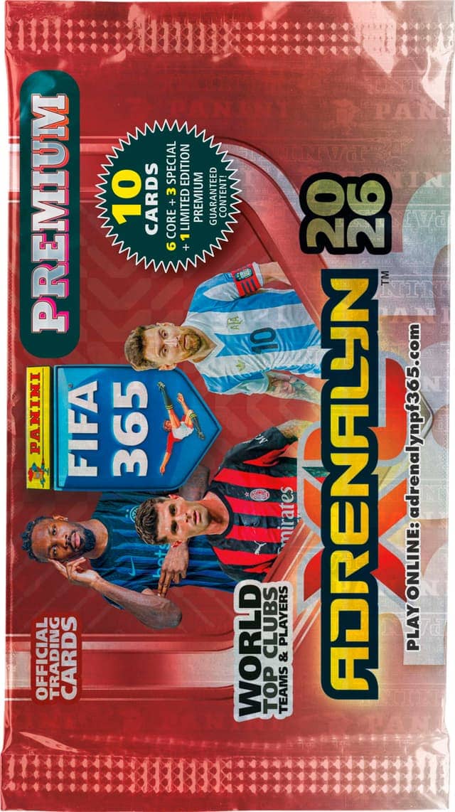 Panini FIFA 365 Adrenxl 2026 Premium Boosterpaket Booster Pack