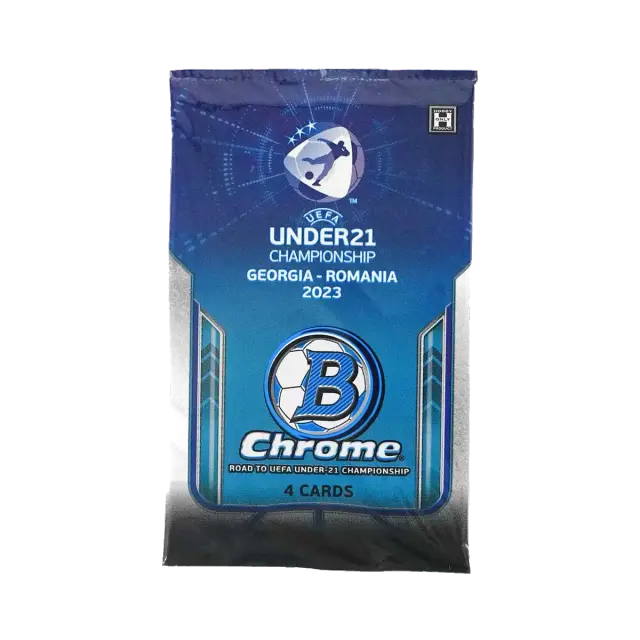 2022 Topps Bowman Chrome Road To UEFA Under 21 Championship Hobby Pack