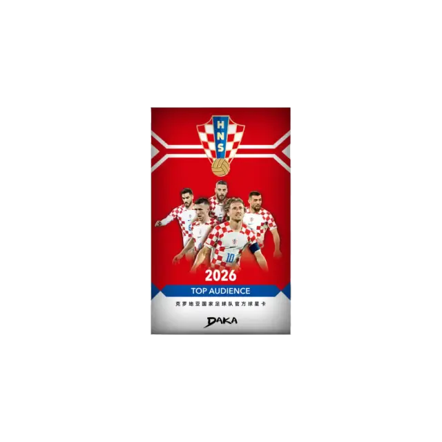 2025/26 Daka Croatia National Team Top Audience Booster Box