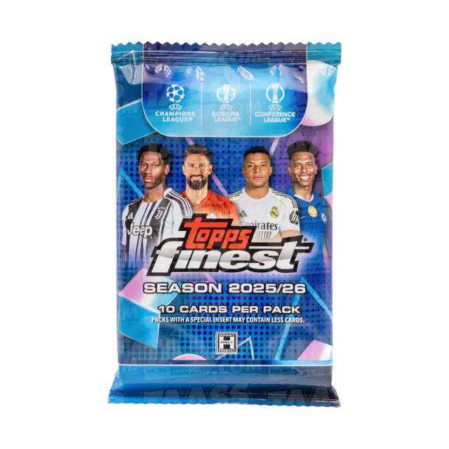 2025/26 Topps Finest UEFA Club Competitions Hobby Pack