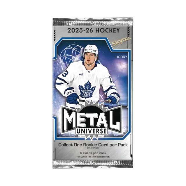 2025/26 Upper Deck Nhl Skybox Metal Universe Hobby Pack