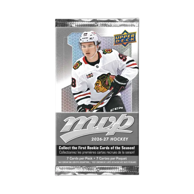 2026/27 Upper Deck Mvp Hockey 7 Kort Booster Pack
