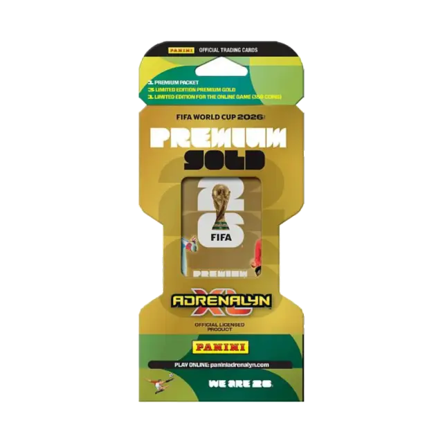 2026 Panini Adrenalyn XL FIFA World Cup Premium Gold Booster