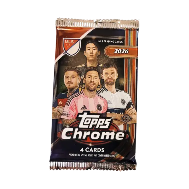 2026 Topps Major League Soccer Chrome Soccer Mls Hobby Pack