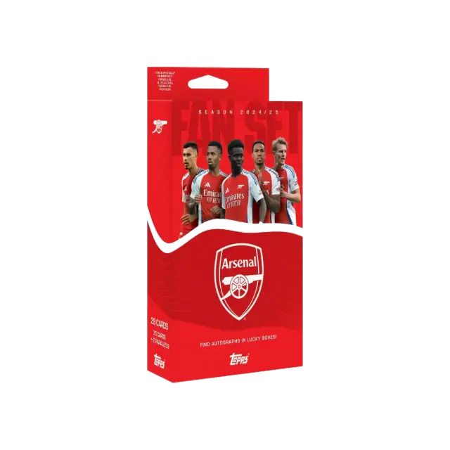 Topps 2024 25 Arsenal Fan Set Kort Eng Booster Box