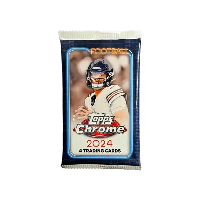 Topps 2024 Topps Chrome Football Value 4 Kort Eng Booster Pack