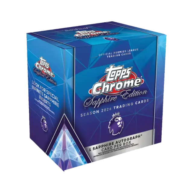 Topps 2026 Chrome Premier League Sapphire Edition Eng Collection Box