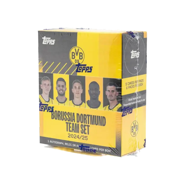 Topps Borussia Dortmund Bvb Team Set 2024 25 Eng Booster Box