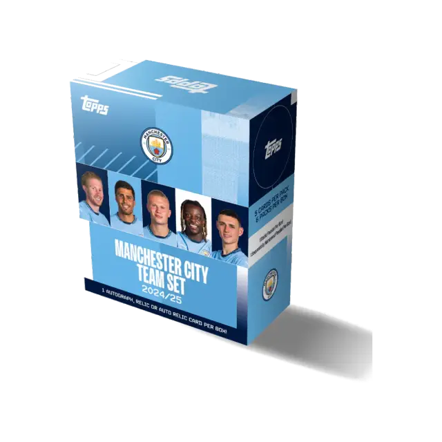 Topps Manchester City 2024 25 Team Set Eng Set Booster Display (6 pack)