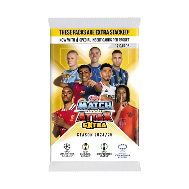 Topps Match Attax Extra 2024 2025 12 Kort Eng Booster Pack